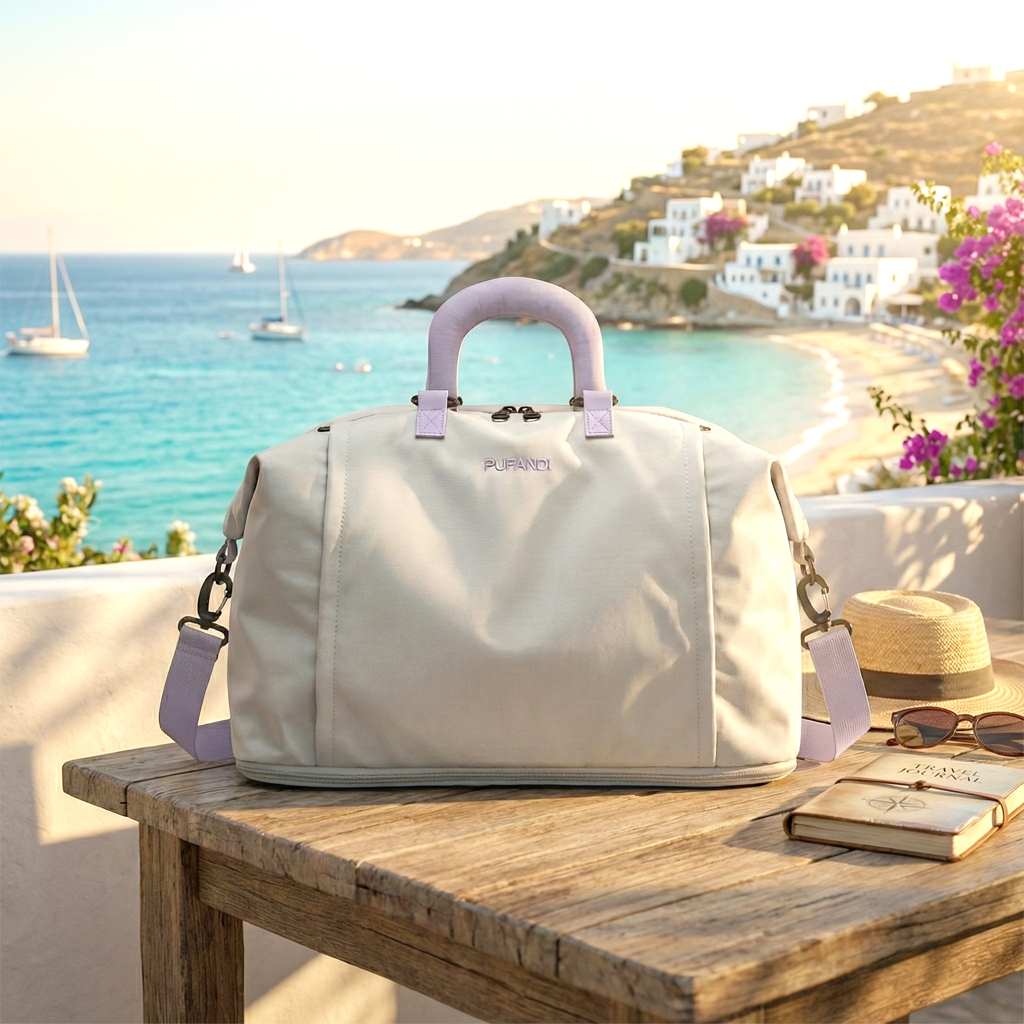 隱形收納旅行袋 【5色可選】 20L&rarr;30L 伸縮 出差包 輕旅包 乾濕分離 登機包 手提行李袋 可套拉桿 旅行包 行李袋 手提袋 斜背包, , large