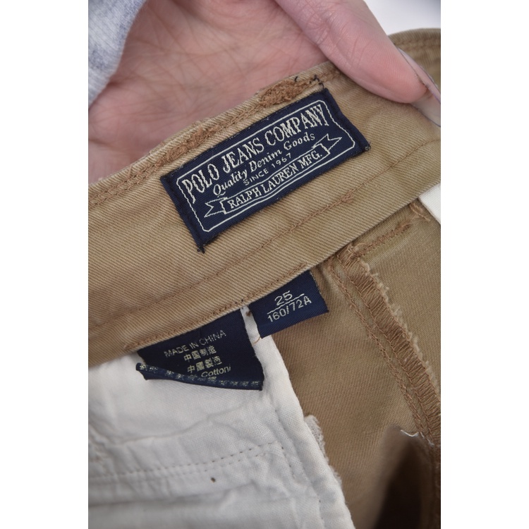 (M) polo jeans comp any棉質棕色短褲二手衣, , large