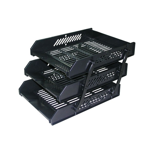 龍和 活動式三層公文架 (DR-303), , large