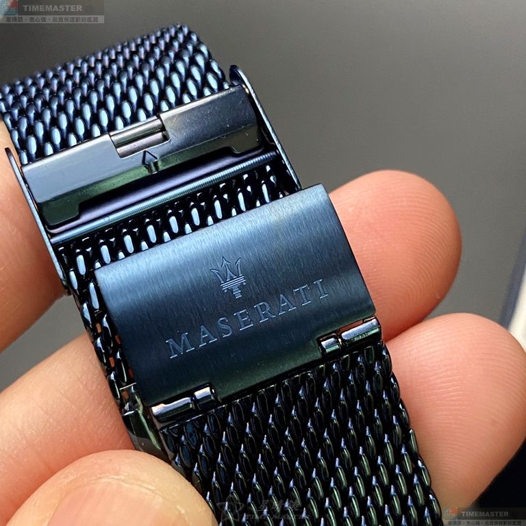 [星晴錶業]MASERATI手錶,42mm,R8853108008寶藍色錶面寶藍錶殼寶藍米蘭錶帶款, , large