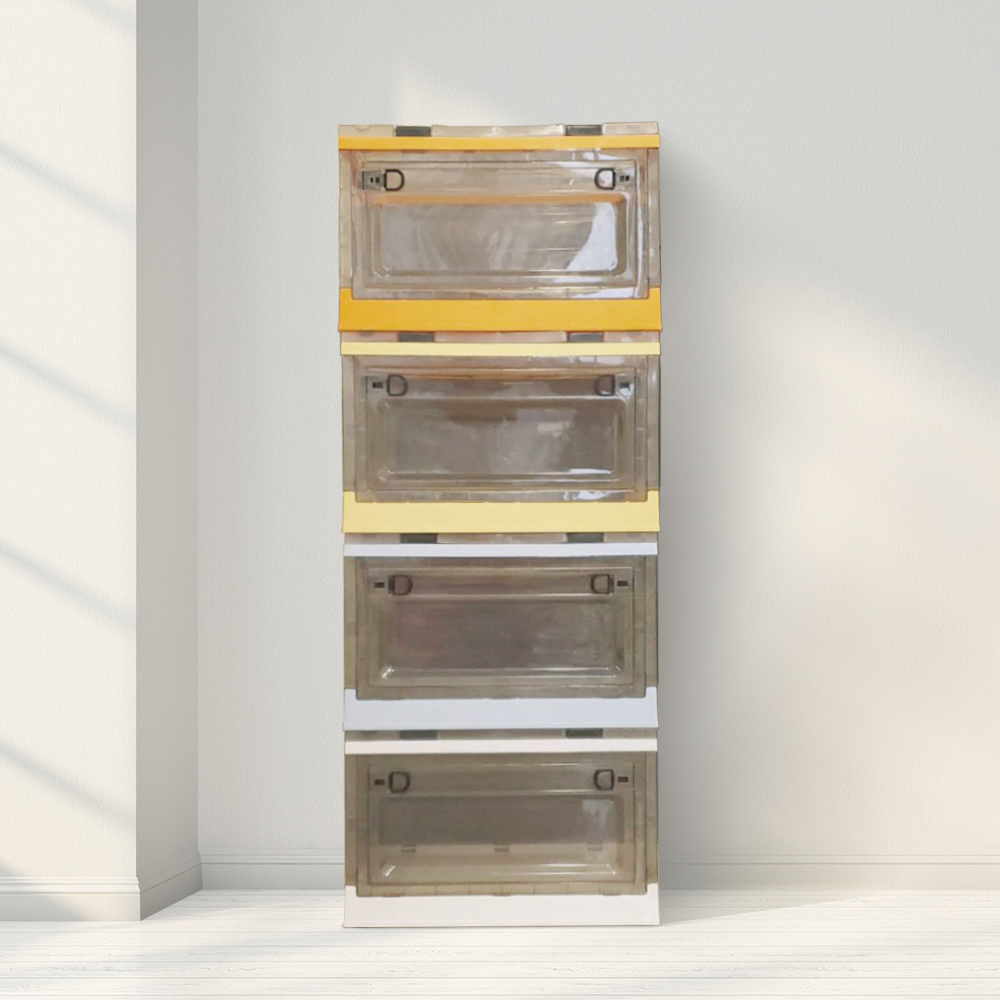 Tri-Fold Foldable Storage Box - Yellow, , large