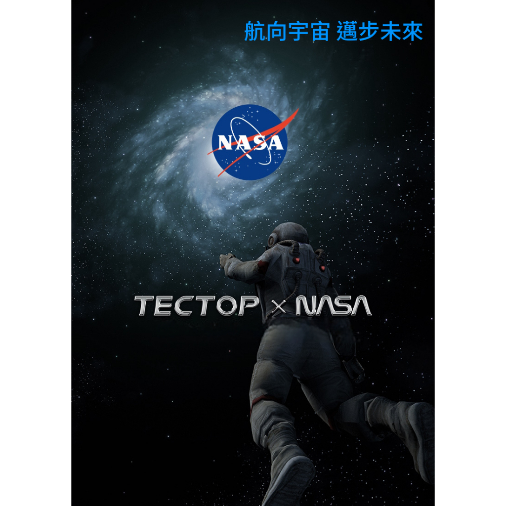 TECTOP 探拓戶外男款TECTOPxNASA聯名款防風防水兩件式外套(衝鋒衣) 市面唯一, , large