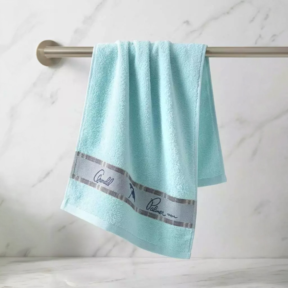 凱美棉業 | MIT台灣製 雨傘牌 淺色提花logo 厚實純棉吸水毛巾, , large