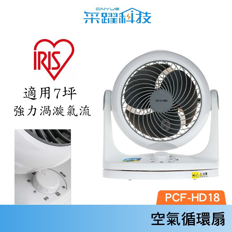 IRIS OHYAMA PCF-HD18 循環扇  電風扇 適用7坪 公司貨