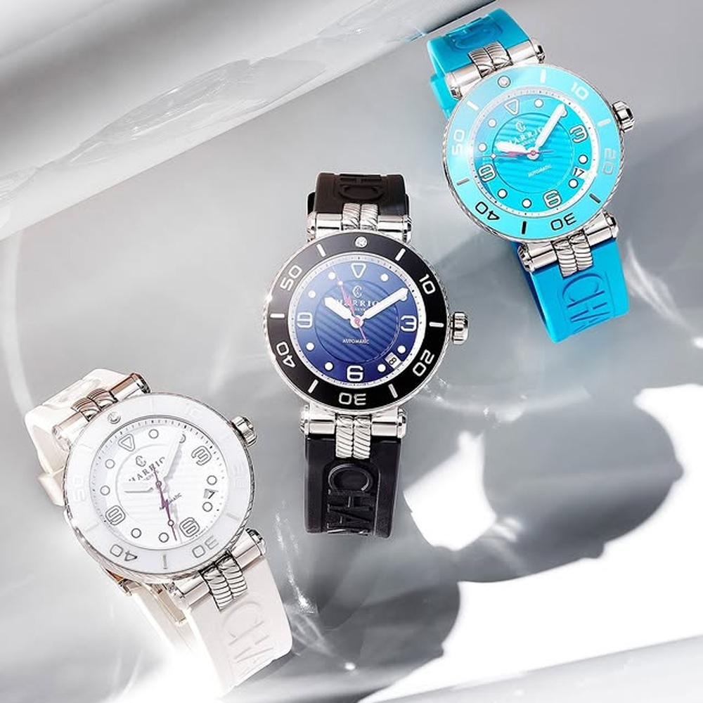 CHARRIOL 夏利豪 St-Tropez系列 運動風現代機械錶-36mm SF36AWS.143.001, , large