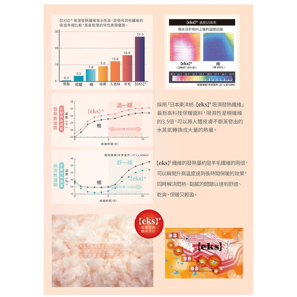 溫控男圓領羅紋發熱衣-L282 保暖 抗寒 台灣製, , large