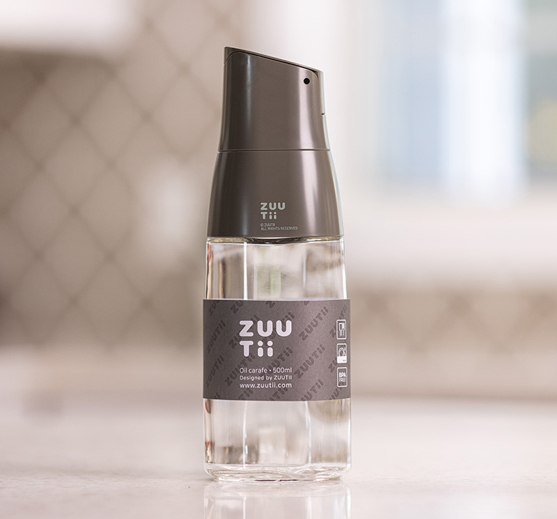 沾沾生活DipDipLife | 加拿大ZUUTii｜自動開蓋油醋瓶500ml｜灰色, , large