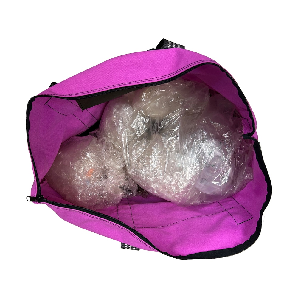 ~雪黛屋~LIAN 購物簡易旅行固定拉桿袋大容量MIT主袋+外袋共二層防水尼龍手提肩背W070, , large
