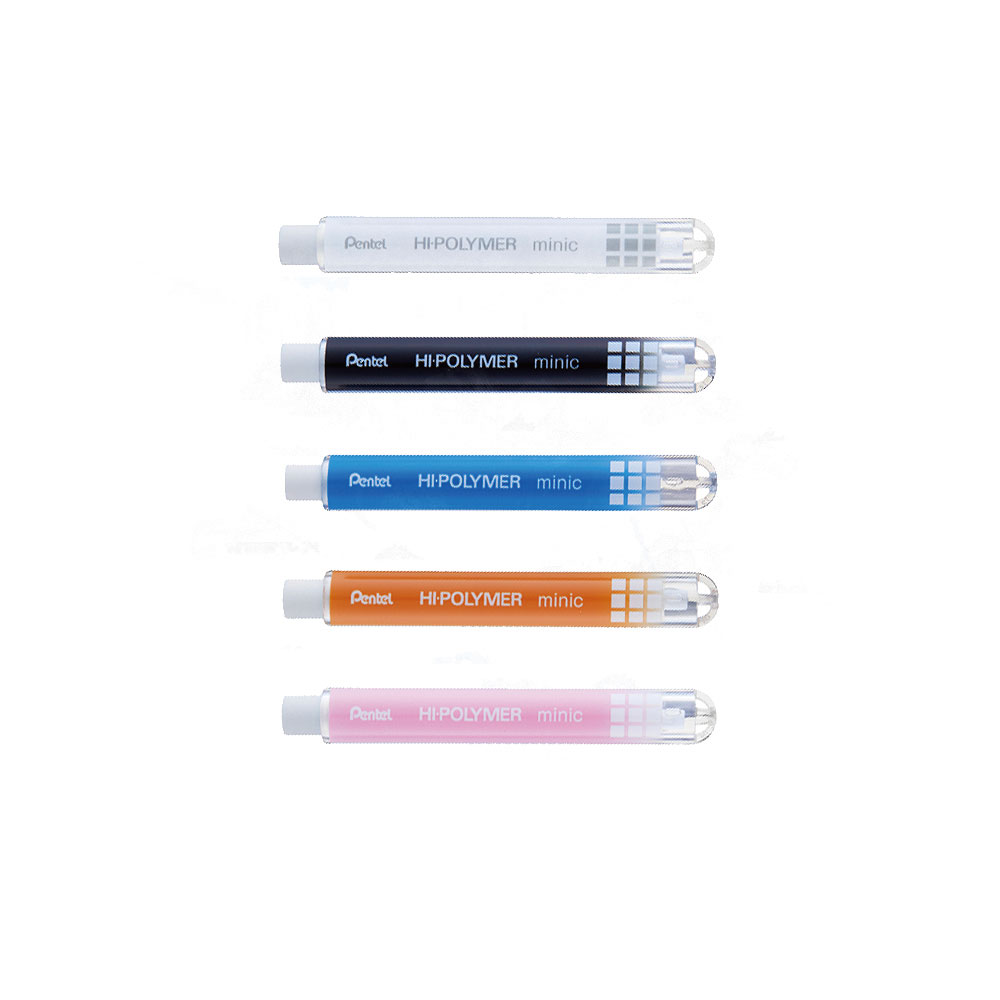 【Pentel 飛龍】HI-POLYMER minic自動塑膠擦 /支 ZE82 - 黑色