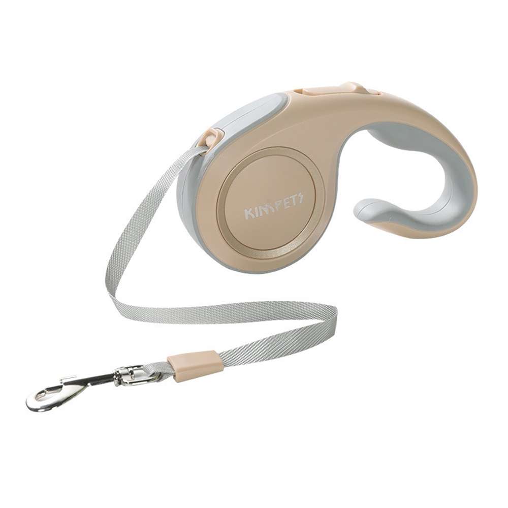 摩達客寵物-Kim Pets 優雅簡約寵物自動伸縮牽繩拉繩/5米長/四色可選, , large