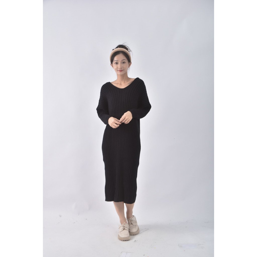(XL) 連帽黑色洋裝二手衣, , large
