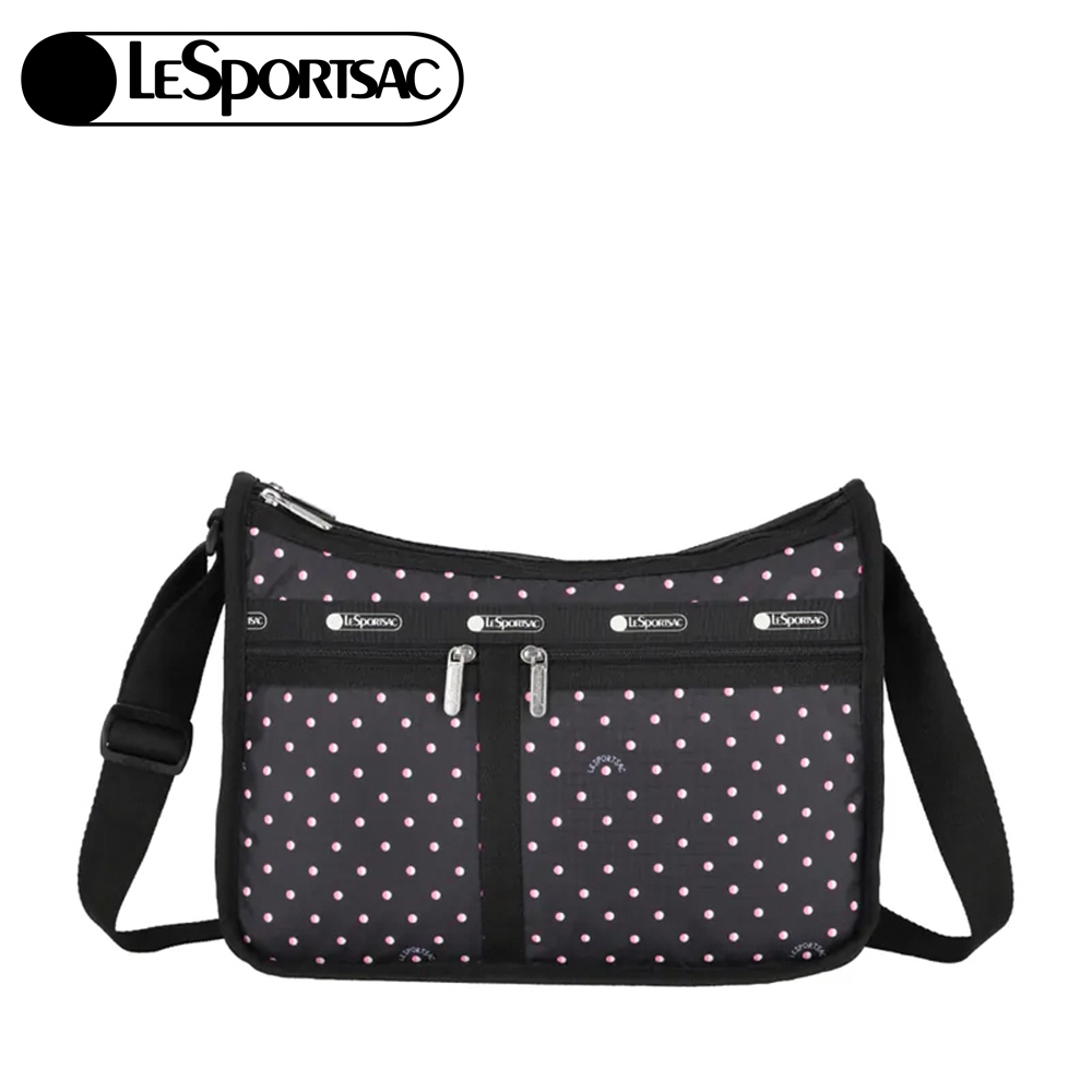 Lesportsac Deluxe Everyday Bag 經典斜背包 送禮-粉色點滴