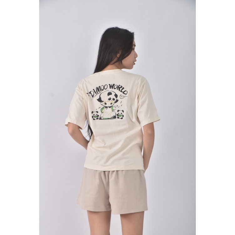 (S) uniqlo質感棉質純棉杏色短袖上衣二手衣, , large