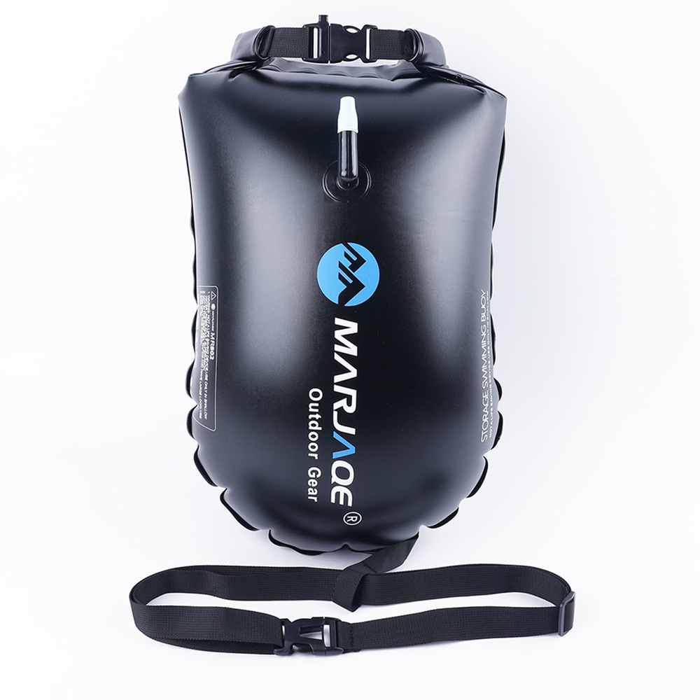 【SV61210】20L游泳跟屁蟲充氣浮標 收納+浮力兩用 防溺水防抽筋 安全腰帶 單氣囊 水上運動浮球, , large