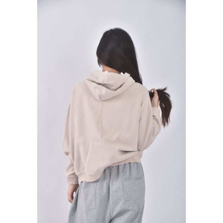 (S) kangol棉質連帽杏色長袖上衣二手衣, , large