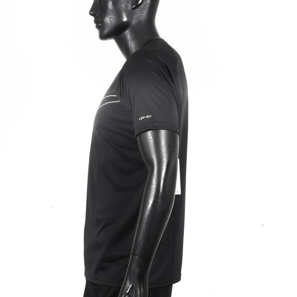 Nike 男 短袖 上衣 防曬衣 T恤 抗UV 運動 休閒 透氣 舒適 黑 [NESSD690-001], , large