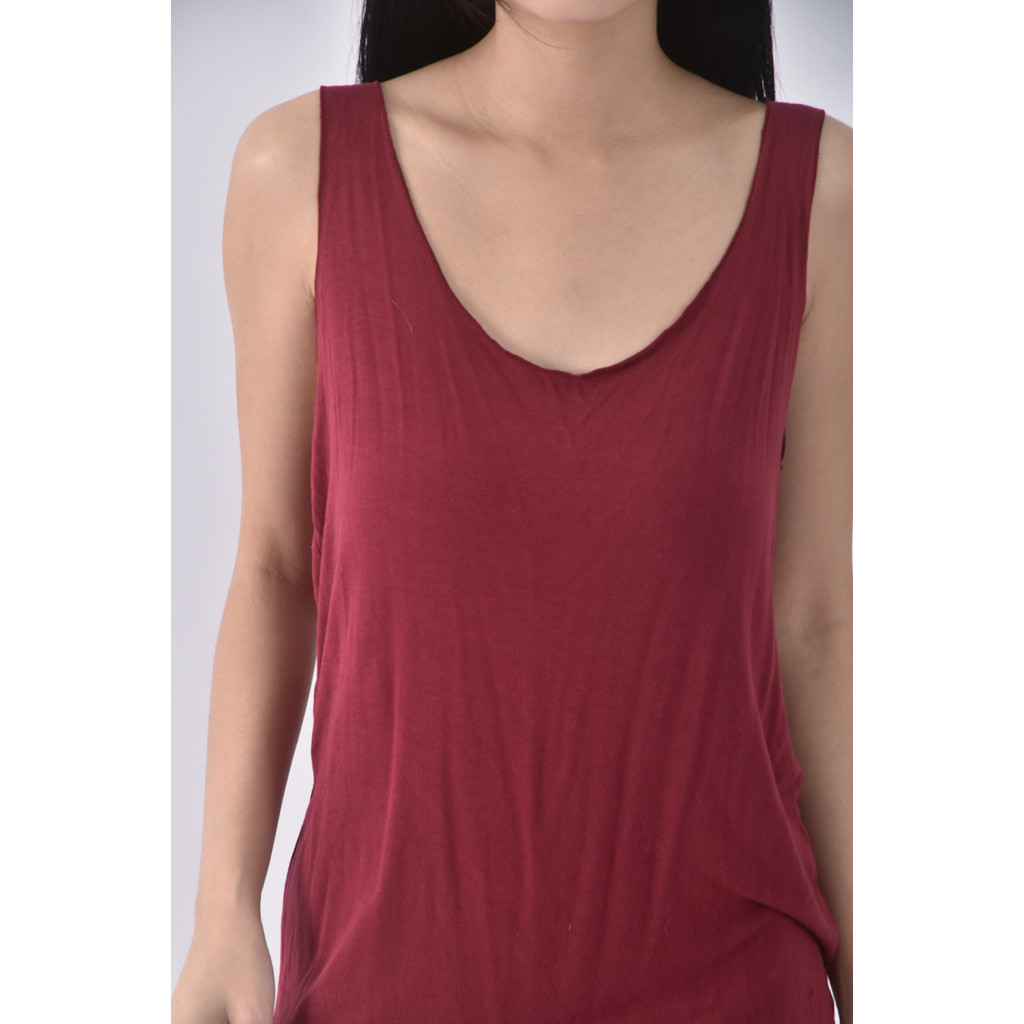 (F) stable studios棉質無袖紅色上衣二手衣, , large