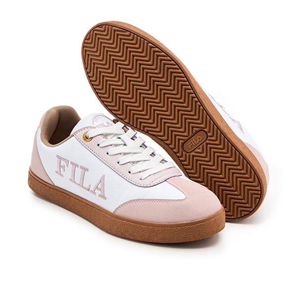 Kixpress-Fila Emblem 女 運動休閒鞋 德訓鞋 復古鞋 舒適 穿搭 膠底 粉紅 [5-C942Y-155], , large