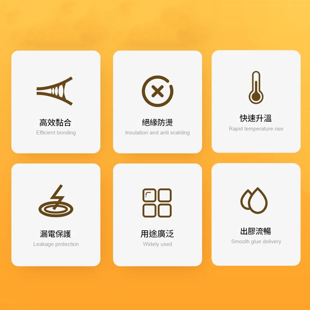 雙溫60/100W熱熔膠槍圓插(歐規)+送轉接頭, , large