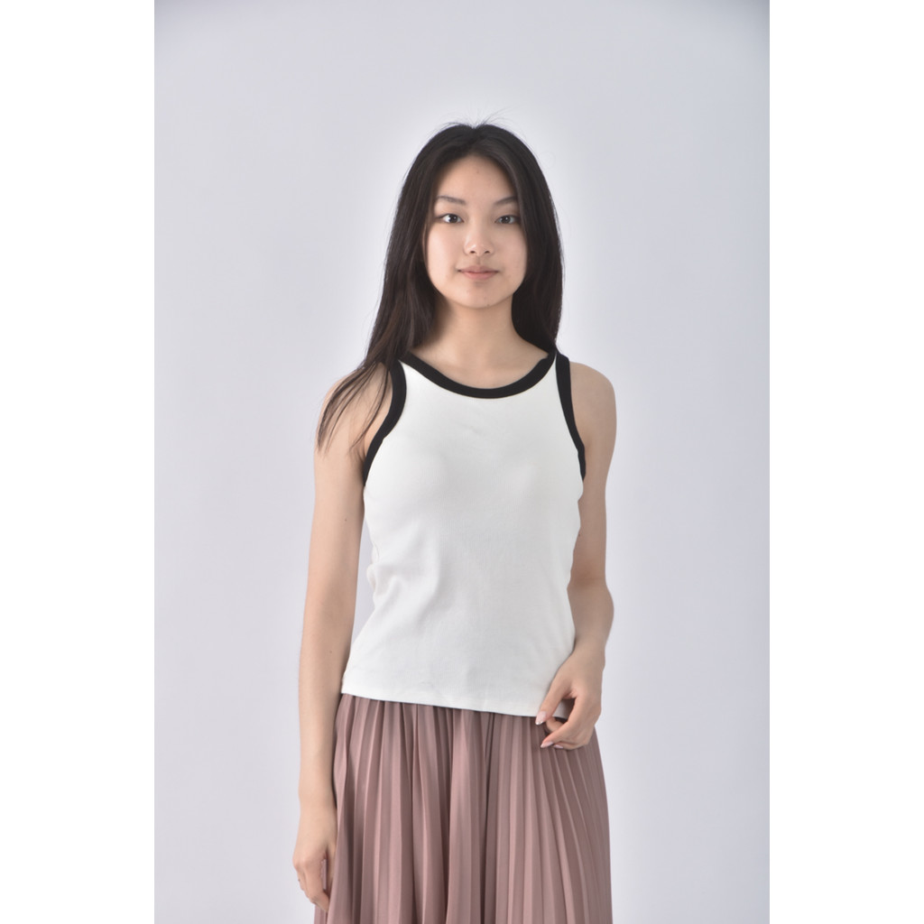 (S) uniqlo背心白色上衣二手衣, , large