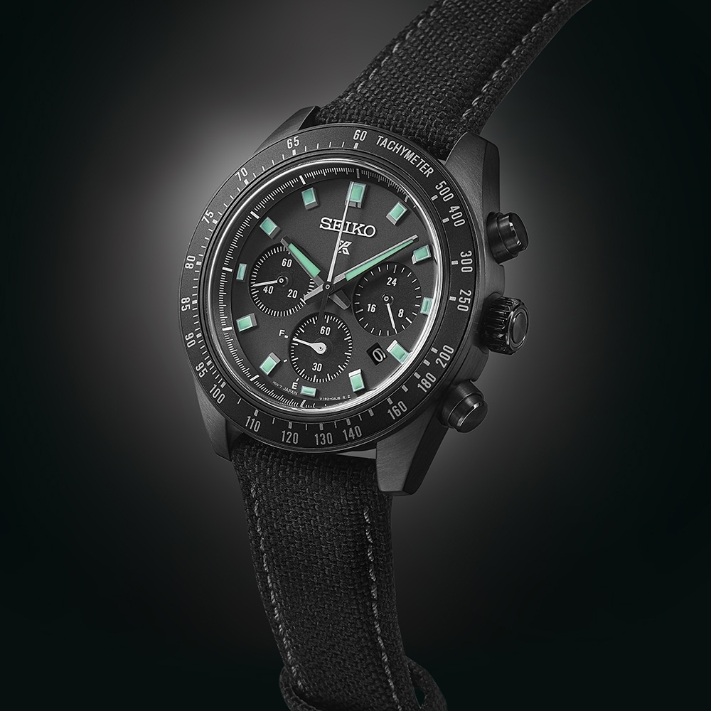 SEIKO 精工 SPEEDTIMER 黑潮夜視 太陽能計時錶 SSC923P1/V192-0AH0C, , large
