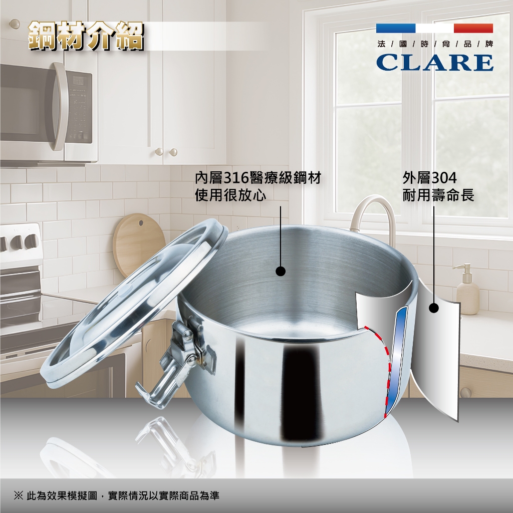 CLARE 可蕾爾 晶鑽316不鏽鋼防溢隔熱餐盒便當盒學生隔熱餐盒 14cm-Leidea樂德兒, , large