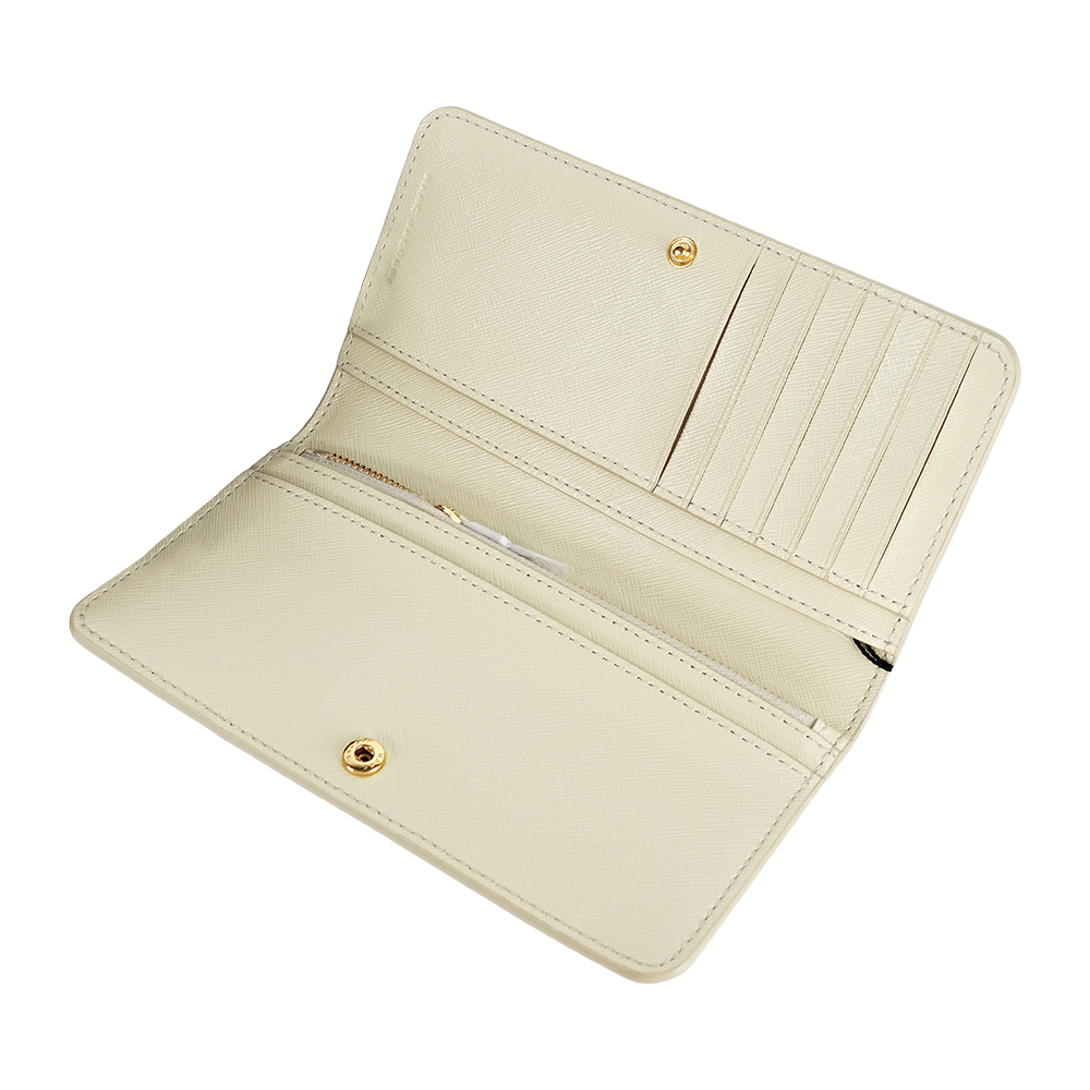 MARC  JACOBS The Utility Snapshot 撞色防刮皮革釦式二折長夾(卡其色), , large