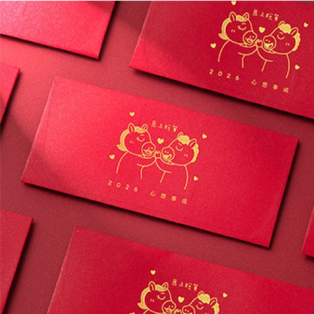 1A 2026 馬年 西式 紅包袋 馬上脫單 10張入 /包 2009