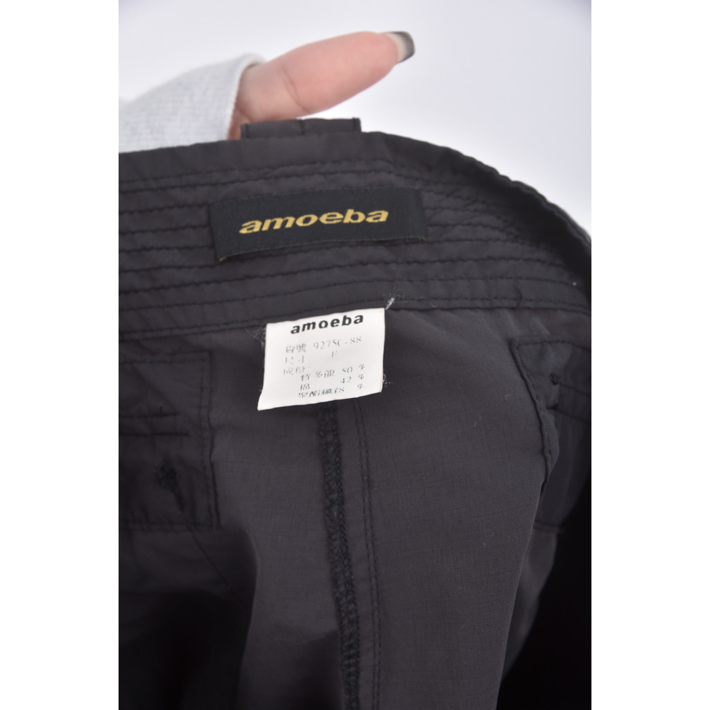 (XL) amoeba棉質黑色短褲二手衣, , large