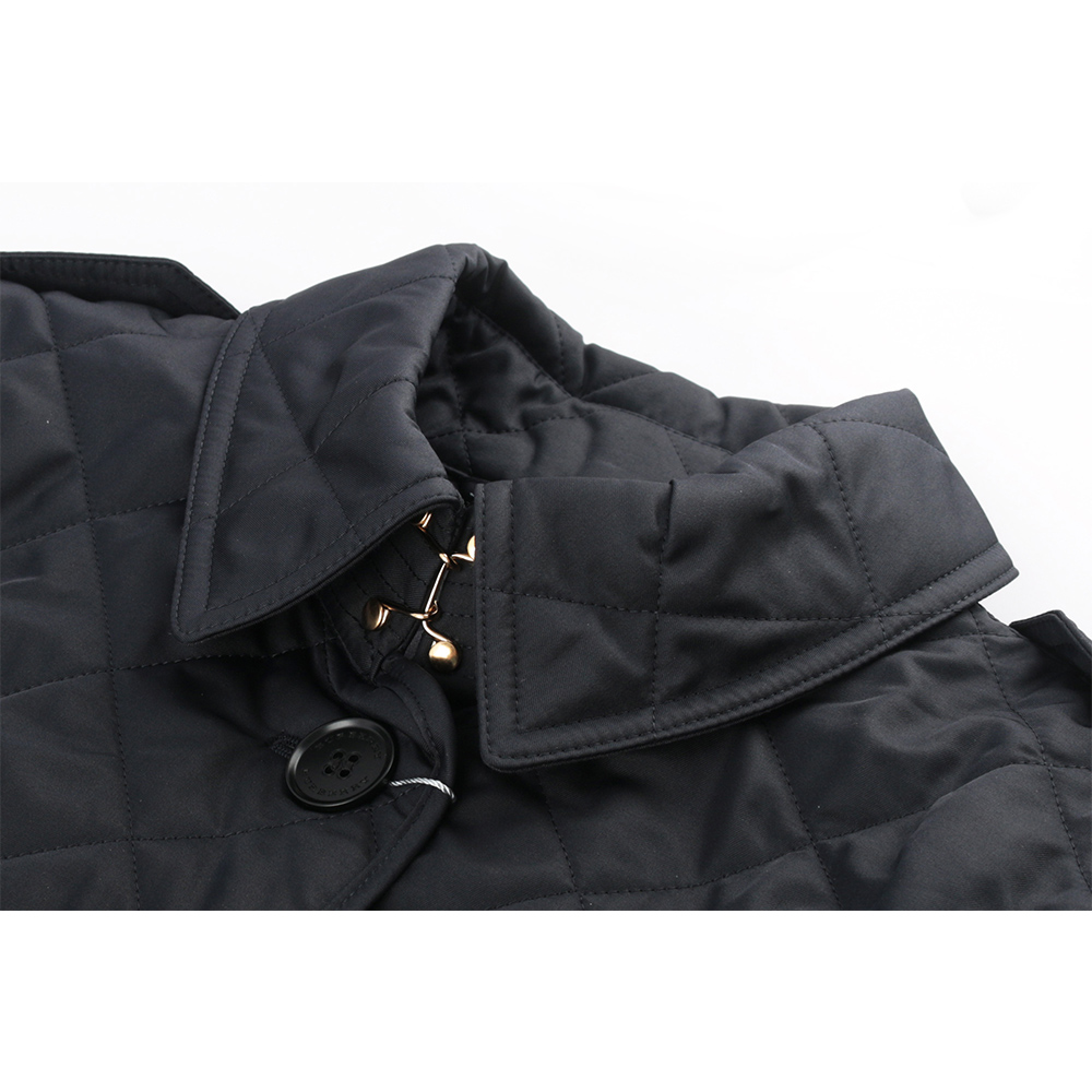 BURBERRY L號菱格紋棉質輕型外套/海軍藍, , large