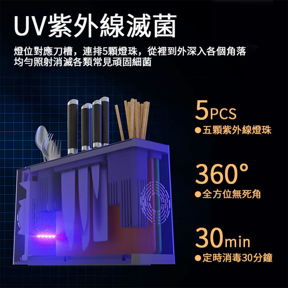 [寰諦]智能消毒刀具架/綠, , large