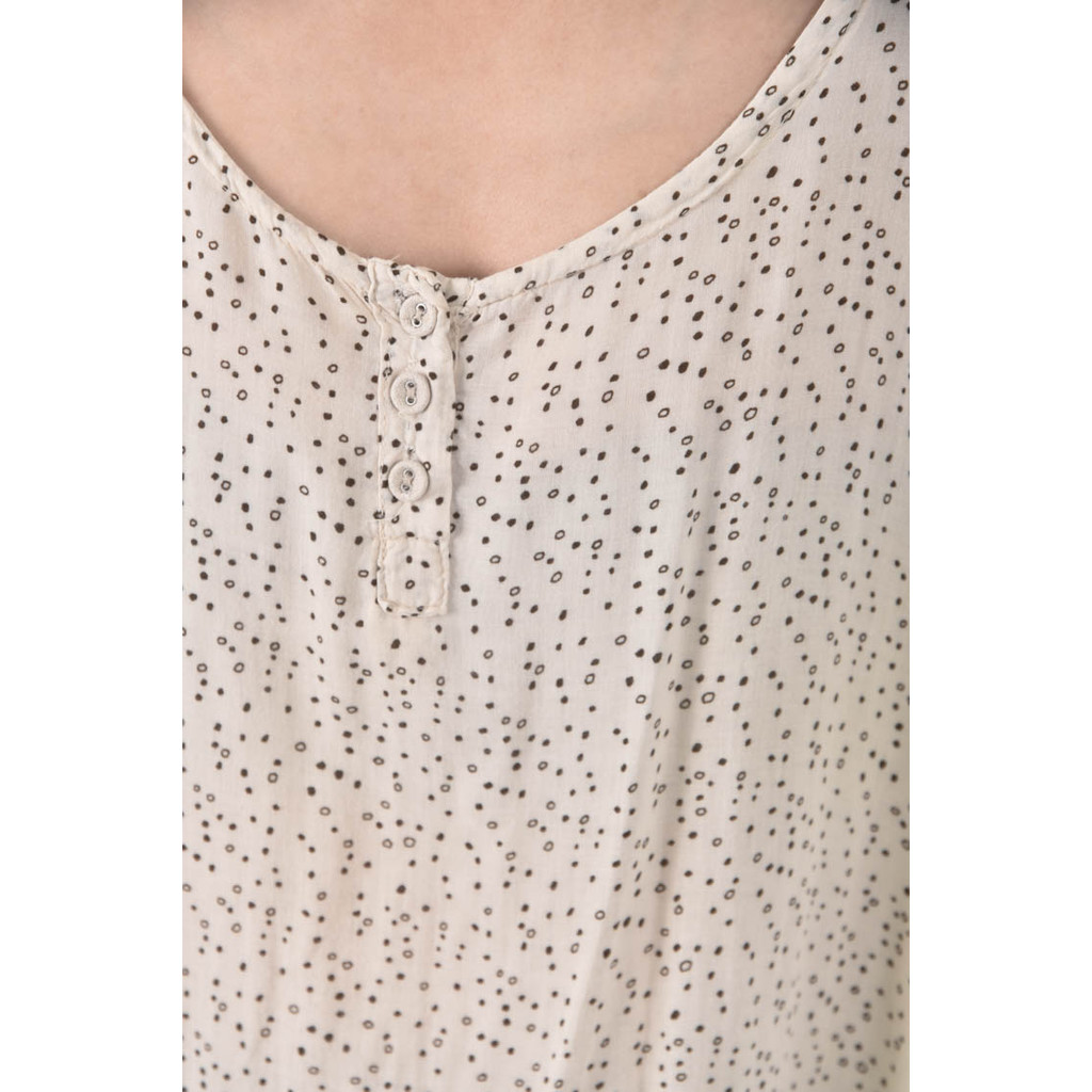 (XL) pola romo點點杏色短袖上衣二手衣, , large