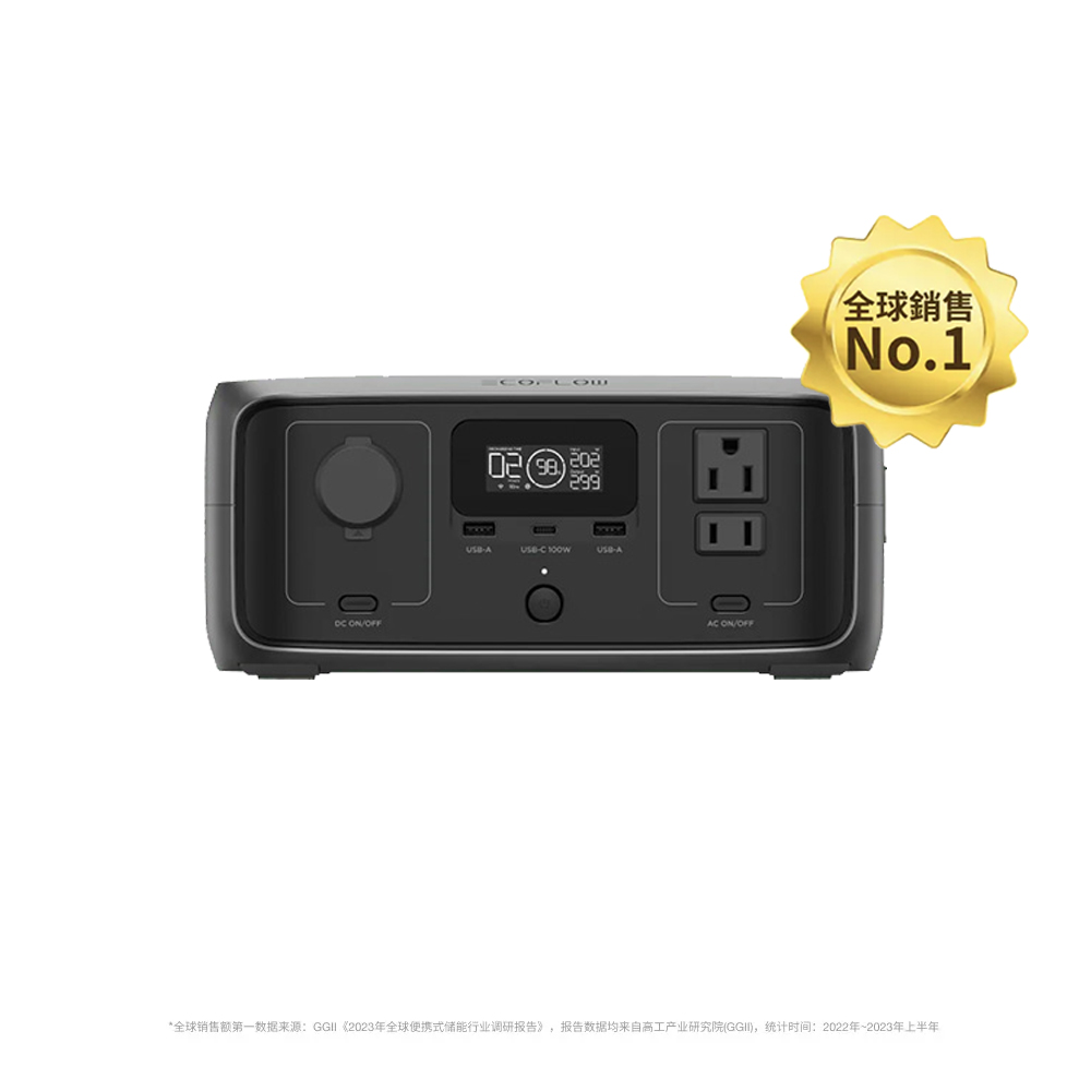 EcoFlow RIVER 3 UPS 儲能電源＋60W 太陽能板, , large