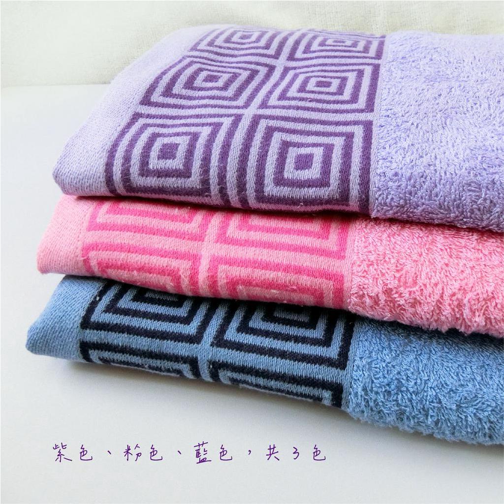 [Kaimei Cotton Industry] 4 into the group, random and excellent, MIT made in Taiwan, 8 taels of carefully selected American cotton bath towels, checkered pattern, , large