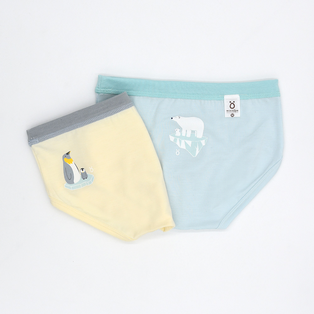 minihope美好的親子生活-地球暖化男童三角褲(2件組), , large