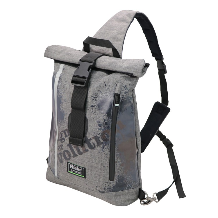 【Niche 樂奇】捲摺式單肩後背包 N-5206 防水跨肩背包 戶外休閒斜肩背包