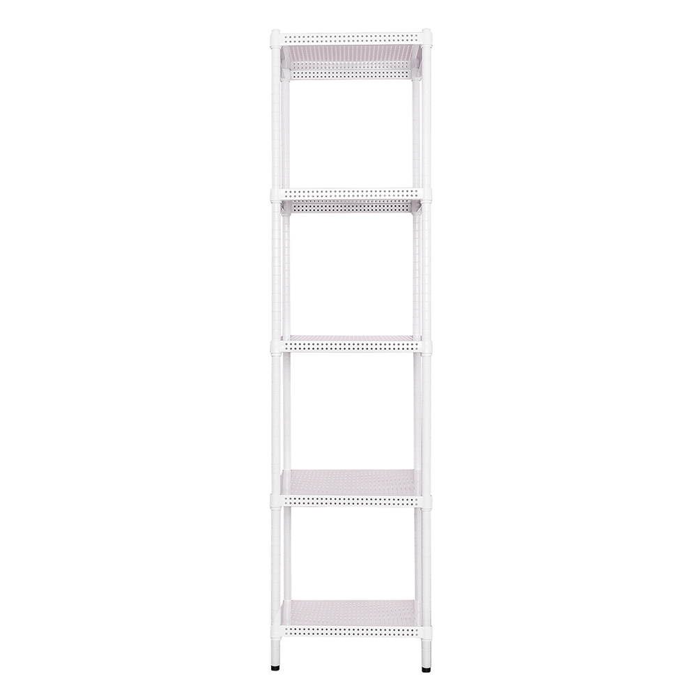 【Y HOUSE】45x45x210cm perforated plate five-layer shelf perforated plate shelf iron rack - paint white