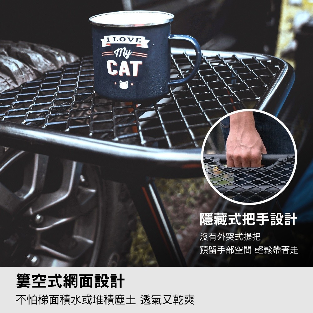 【3D OUTDOOR】多功能輪胎梯架(黑/軍綠/沙色) 買就送專用收納袋, , large