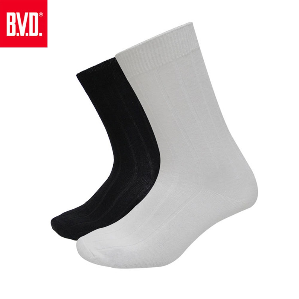 【BVD】暗紋休閒男襪<白>B433 男襪 長襪 休閒襪, , large