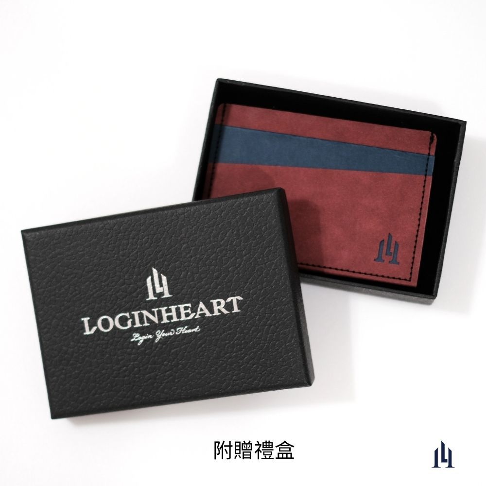 Loginheart｜RFID防盜刷卡夾 進口紙革 氣勢紅黑 卡片皆受防盜屏蔽保護 現貨 台灣職人手作 保固服務, , large