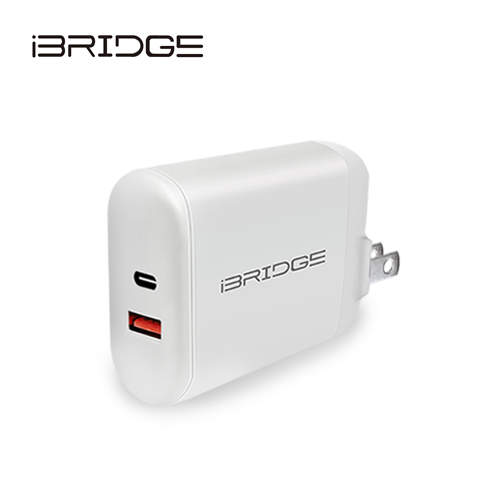 iBRIDGE PD3.0 30W+QC18W 雙孔急速快充充電器
