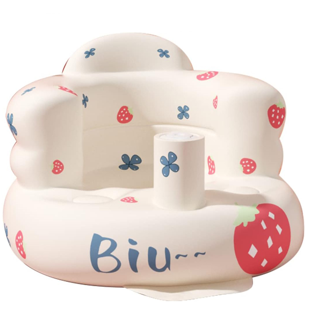 【SV61337】0到3歲 嬰兒學坐充氣沙發 寶寶練習坐訓練椅 洗澡椅 餐桌椅 加厚防水透氣 便攜 可折疊, , large