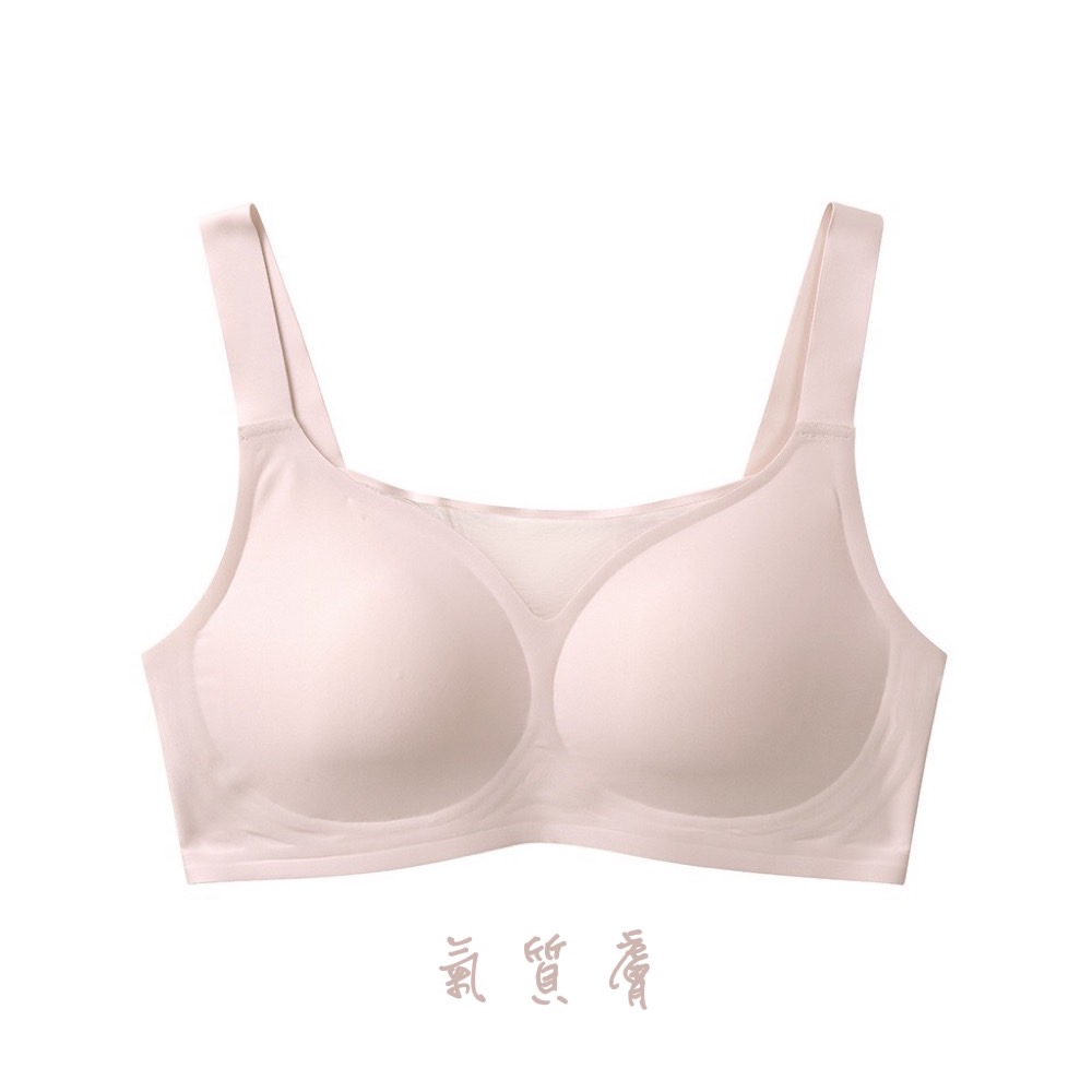 【A&R】歐式無痕網狀美胸大尺碼寬肩帶內衣 - 氣質膚,XL(80ED/85BCD), , large