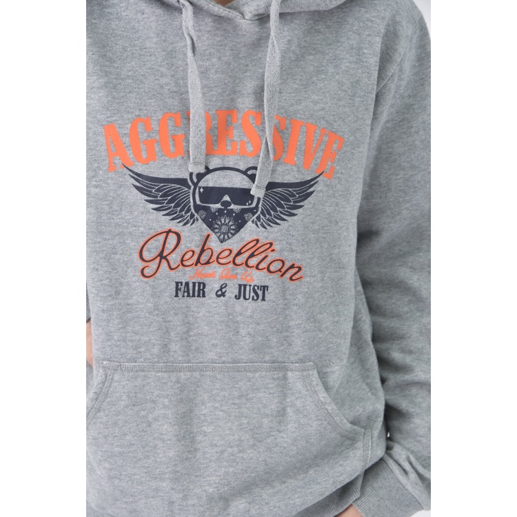 (L) bsx棉質內刷毛棉帽灰色長袖上衣二手衣, , large