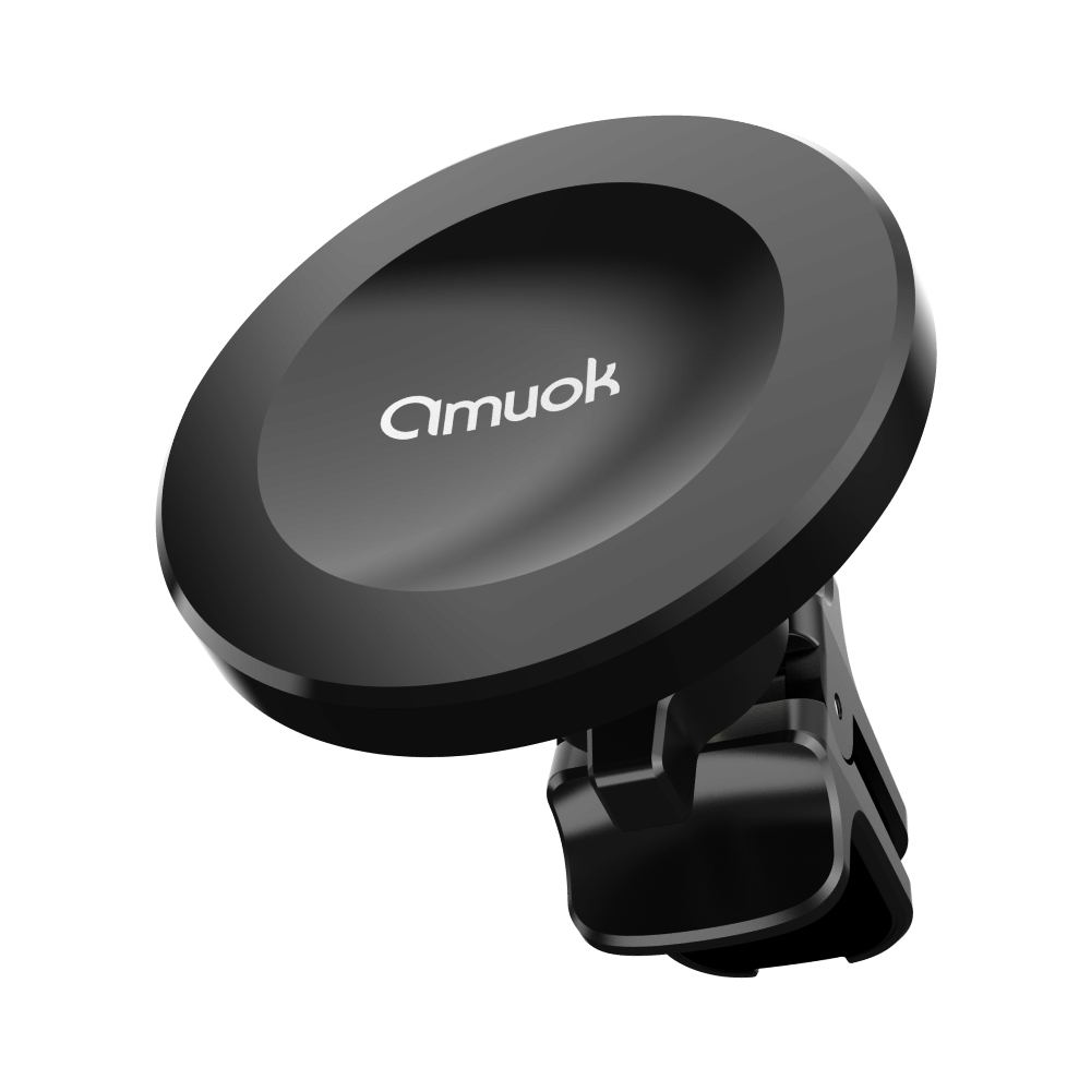 【amuok】N52強吸車載支架(黑色)(車用支架 出風口支架 車架 磁吸支架 磁吸車架)