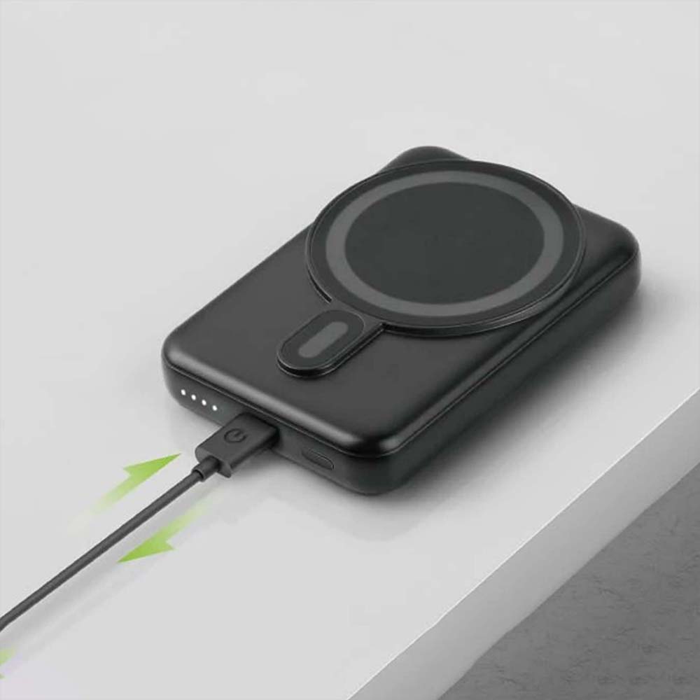 【山水之寶】MagPac Mini 10000mAh 磁吸無線快充帶支架行動電源 黑色, , large