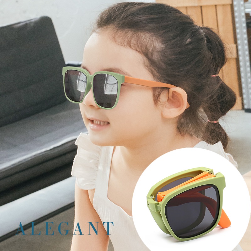 KIDs sunglasses-ORANGE GREEN, , large