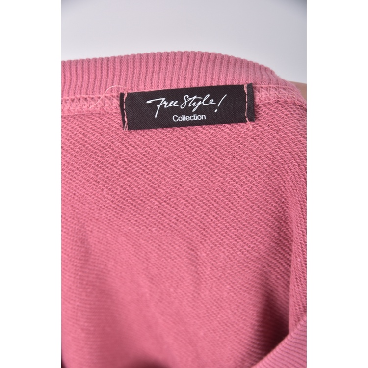 (XL) free style質感粉色長袖上衣二手衣, , large