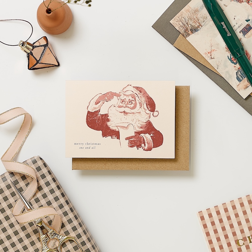 Katie Leamon 英國製 有溫度的卡片 聖誕卡 - Relove Santa's List 重新喜愛聖誕老人, , large