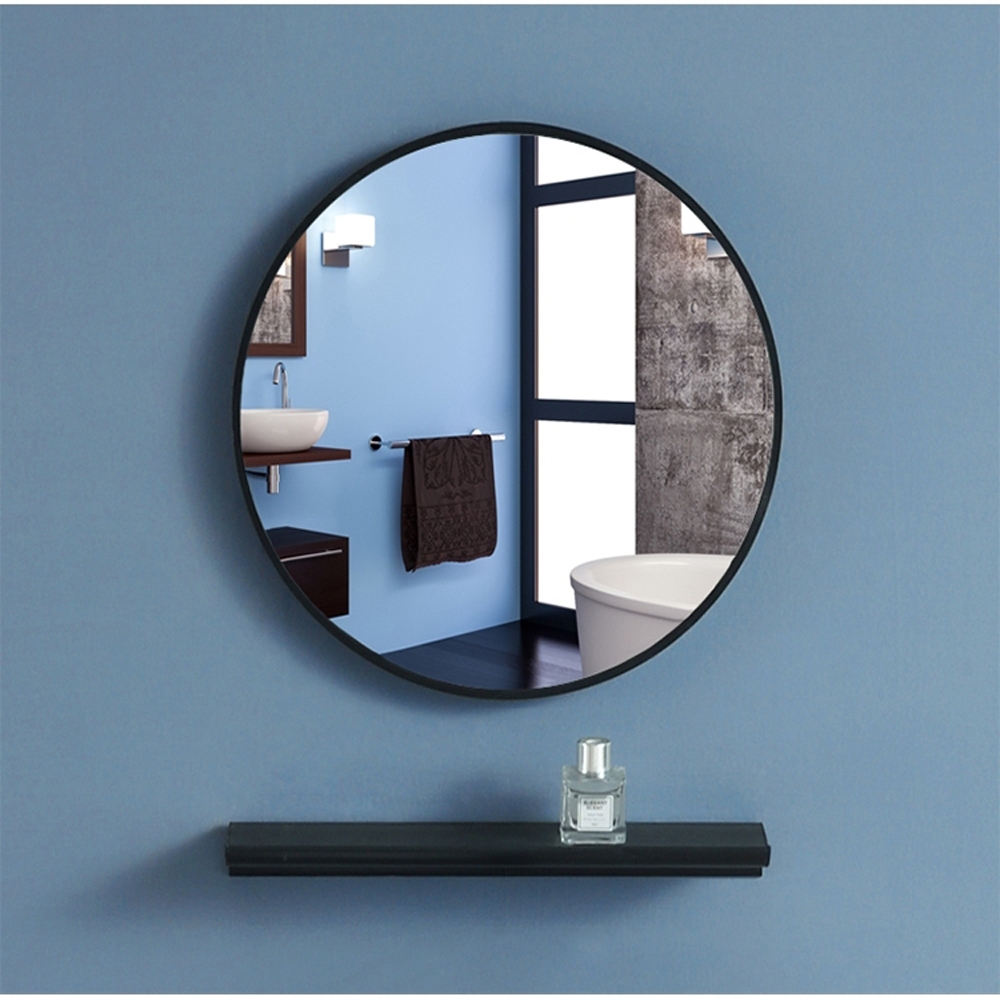 【H&R安室家】 50cm軒尼詩 智能LED發光觸控圓型燈鏡(掛鏡/浴鏡/化妝鏡/鏡子) ZA0203, , large